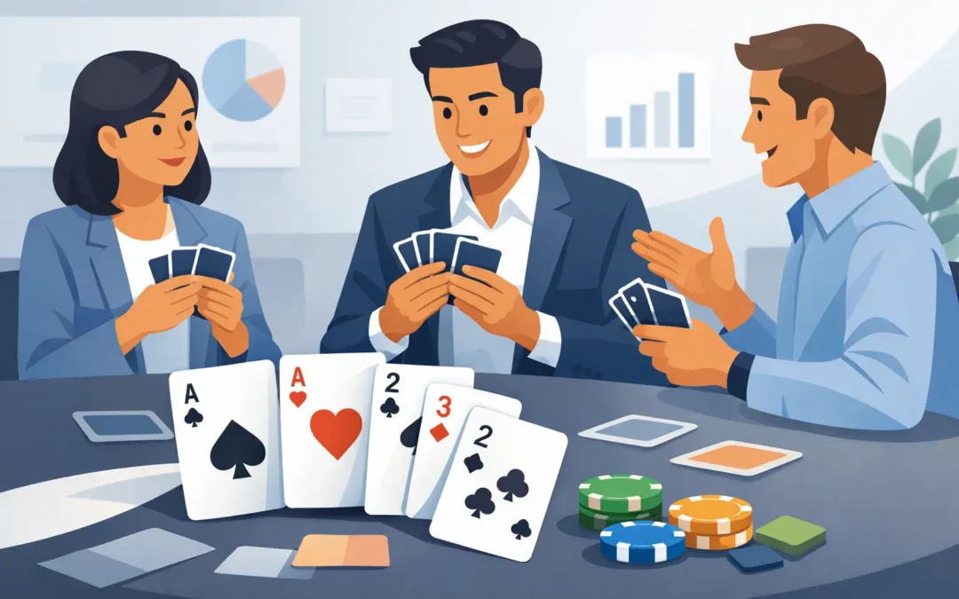 Juego de cartas fácil de aprender para juntas
